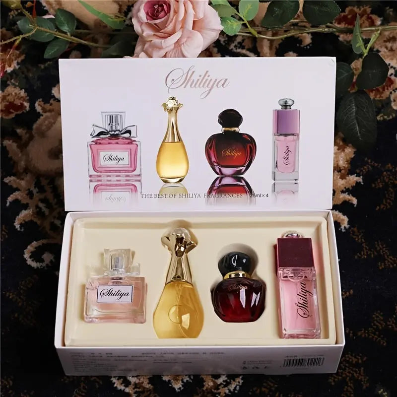 1 Set Shilika Elegant Oriental Scent Eau de Parfum for Women - Floral Notes, Long-Lasting Fragrance, EDC Concentration, Alcohol-Based, Non-Aluminum, Liquid Perfume Collection in Gift Box Dropshipman