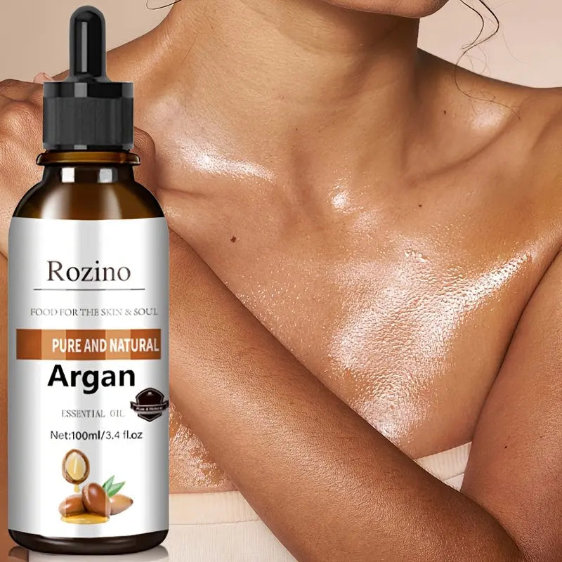 100ml Argan Oil | Suitable for Face, Body, Nails, Hair, Eyelashes, Universal for Massage and Guasha - ROZINO Dropshipman