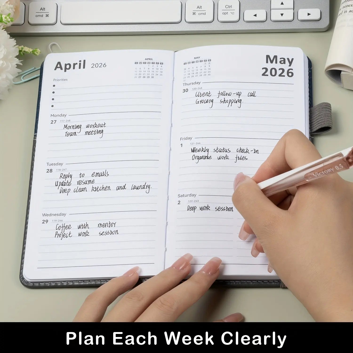 Compact Wallet Planner Weekly Monthly. My Store