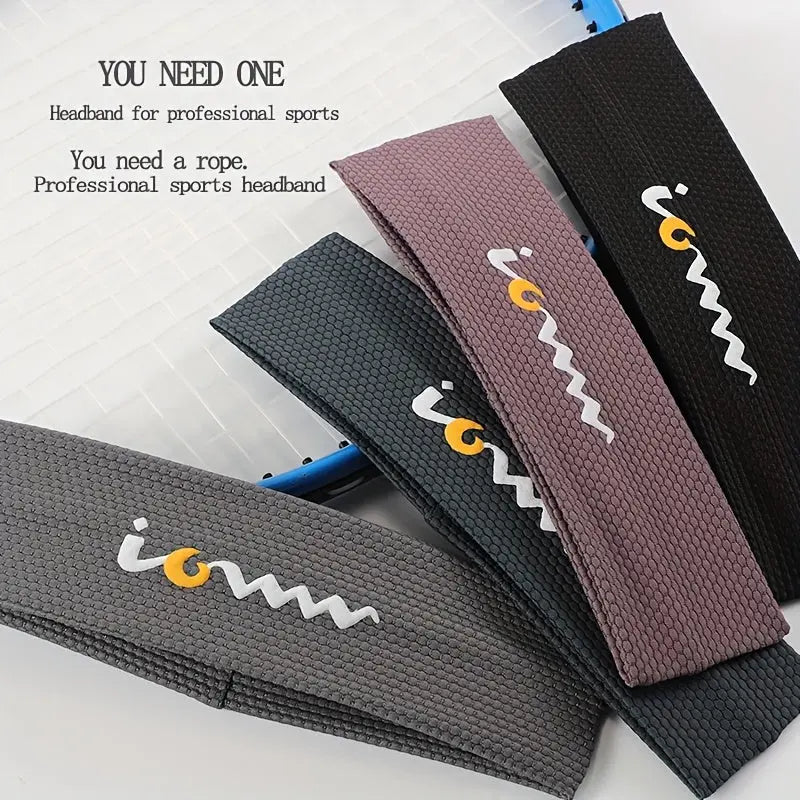 2pcs Unisex Stylish Sports Headbands – Sweat-Absorbing, Non-Slip, Elastic & Breathable for Gym Workouts, Running, Cycling, Tennis, and More Sports Activities Dropshipman