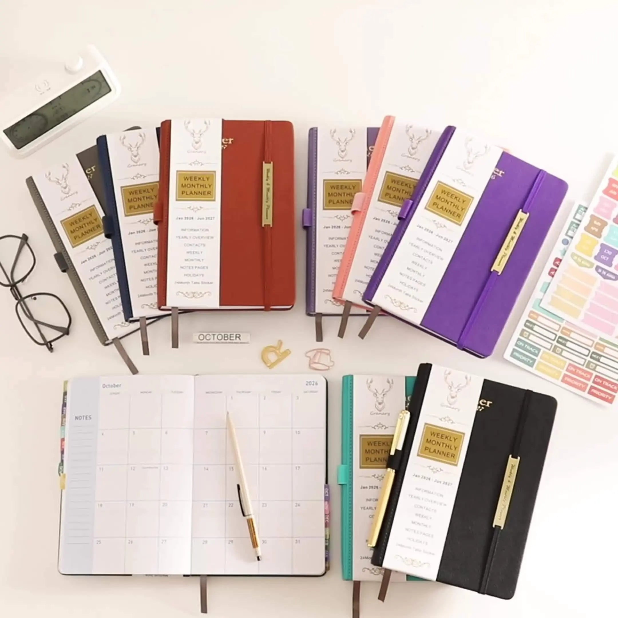 2026–2027 Academic Planner PU Leather. My Store