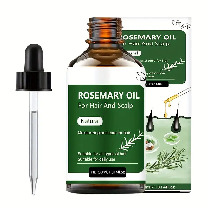 100% rosemary hair oil care, gentle and makes hair look more beautiful and smooth Dropshipman