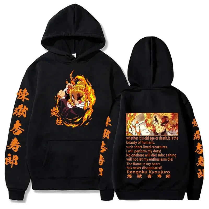 2025 Harajuku fashion trend anime print hoodie high quality casual printed men's and women's long sleeve pullover hood Dropshipman