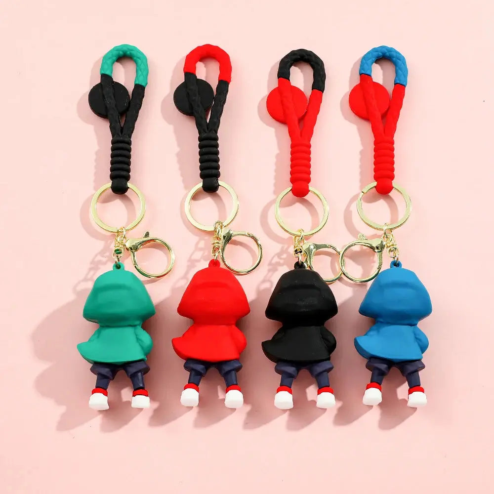 1pc or 4pcs Marvel Spider-Man Keychain Cartoon Comics Avengers Series KeyRing Pendant Ornaments Jewelry Gifts for Friends Dropshipman