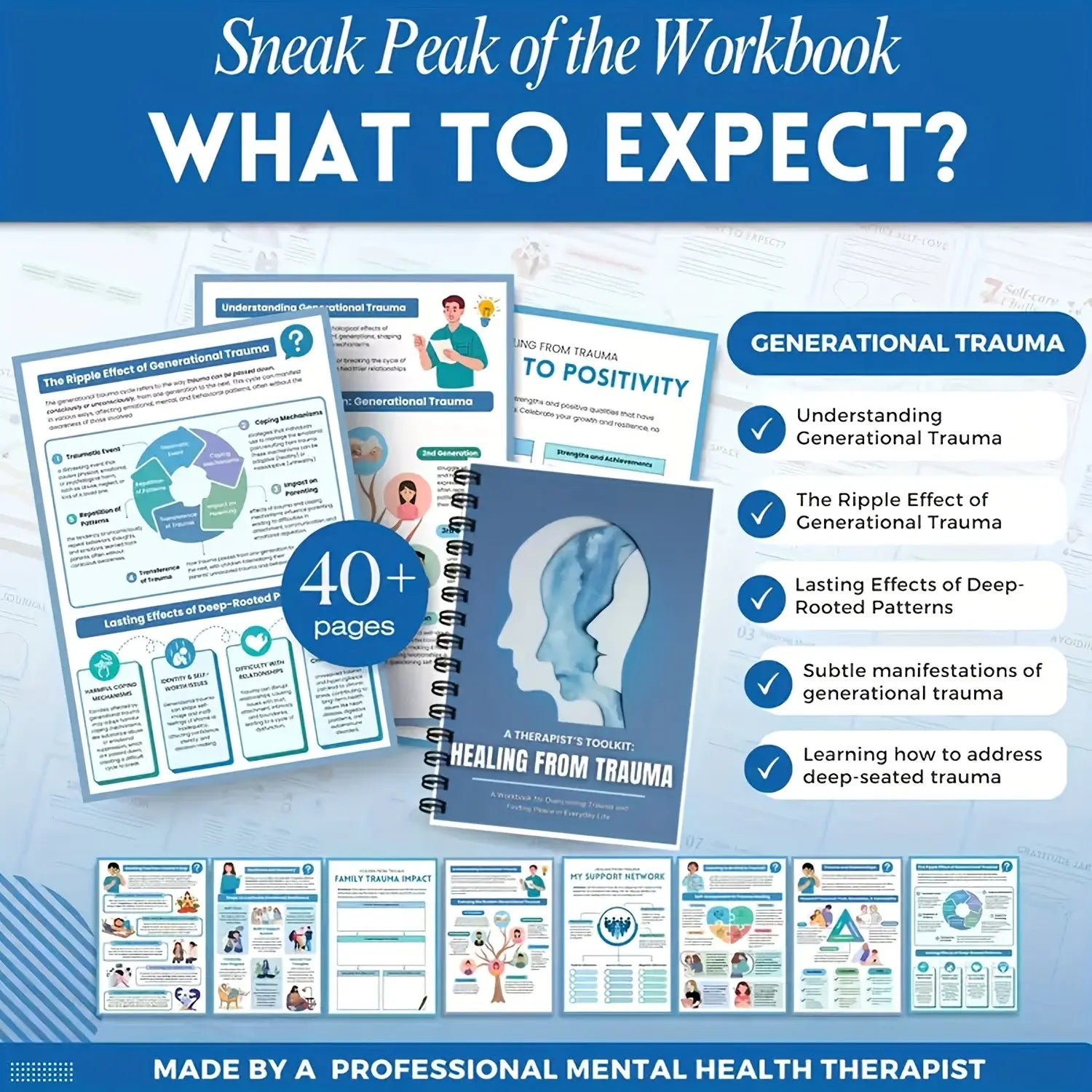 CBT Workbook for Trauma Recovery PTSD Diary. My Store