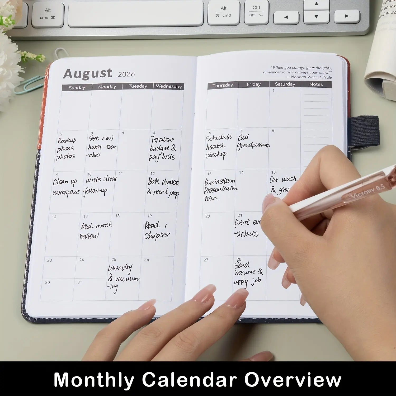 Compact Wallet Planner Weekly Monthly. My Store