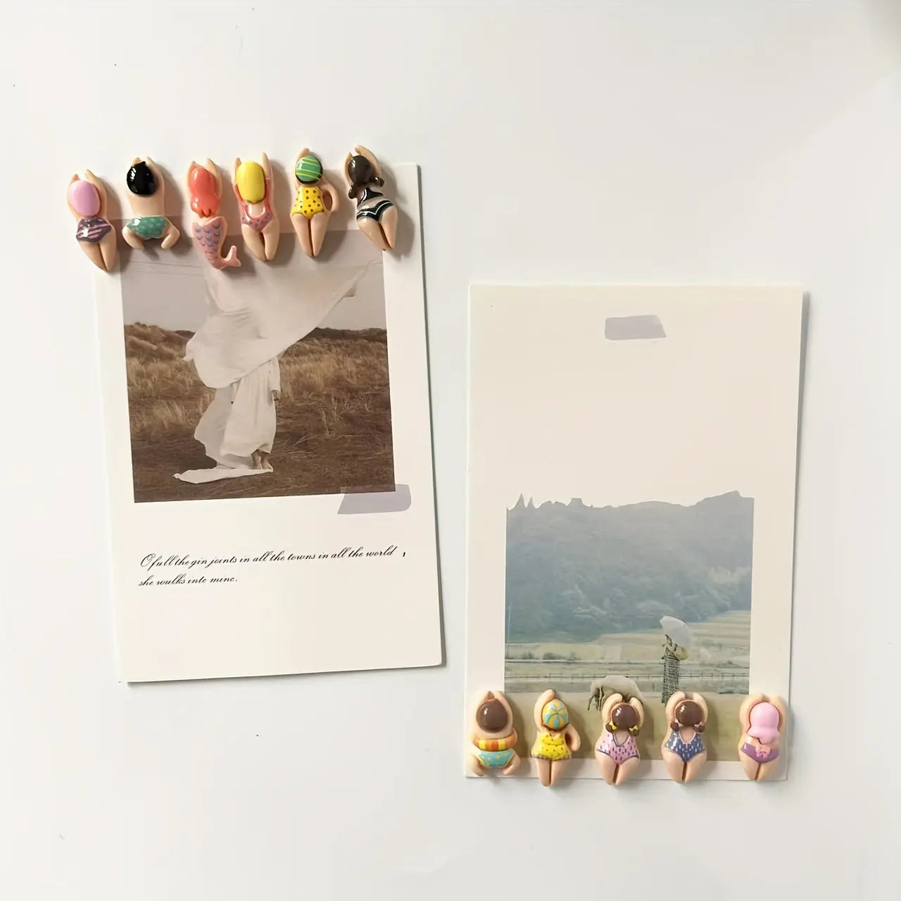 6pcs Cute Resin People Fridge Magnets My Store