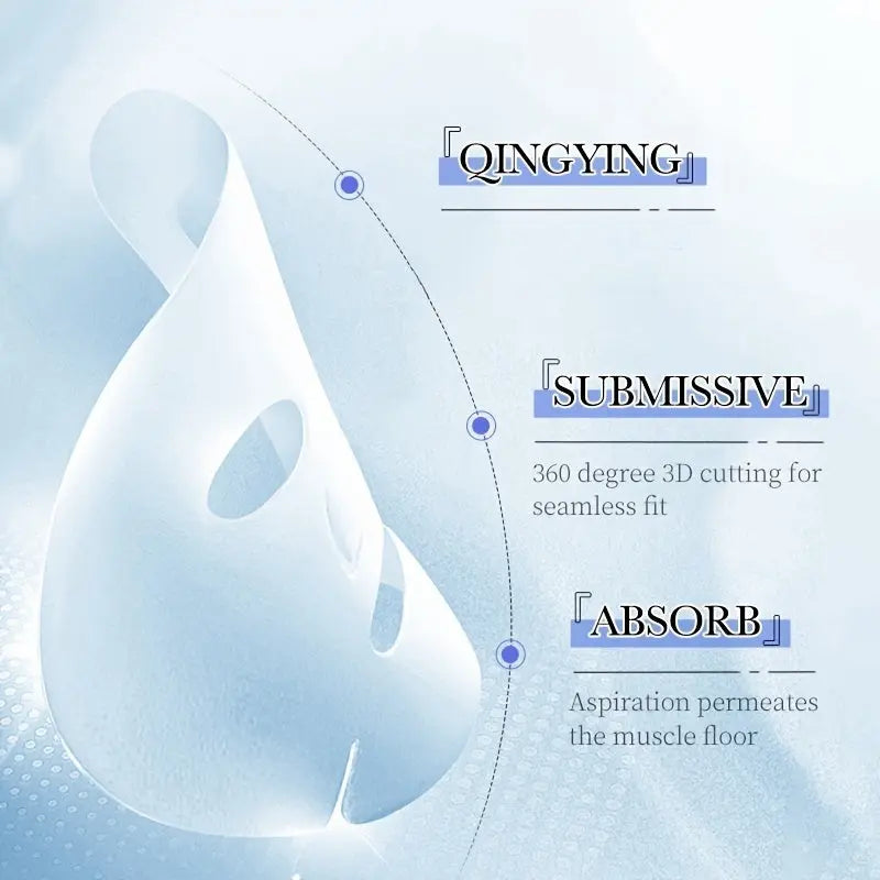 Hydrating Facial Mask with Hyaluronic Acid, Available in 9pcs and 20pcs, Gentle Formula for Daily Use