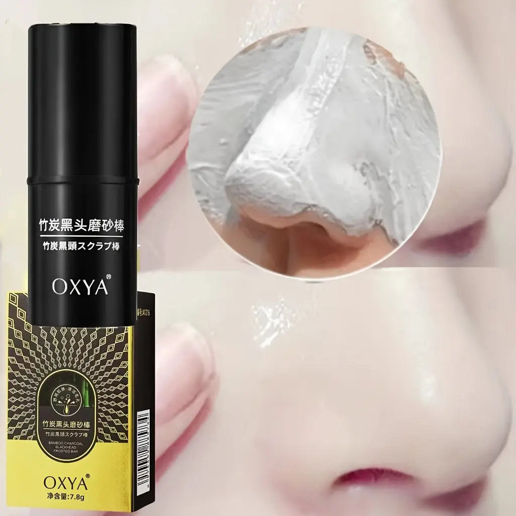 1/2 Bamboo Charcoal Blackhead Cleansing Scrub Sticks | Deep Cleansing, Moisturizing, Low Allergy, Suitable for All Skin Types, Beauty Mask with Granular Paste, Pore Skin Cleansing, Skin Care Mask, Natural Ingredient Mask, Moisturizing Mask Dropshipman