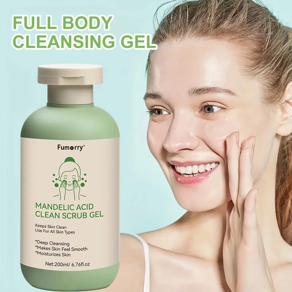 1 Piece - Salicylic Acid Cleansing Scrub Gel with Aloe, Rose, and Chamomile, for Deep Skin Cleansing and Hydration. Suitable for All Skin Types, for Both Men and Women Dropshipman