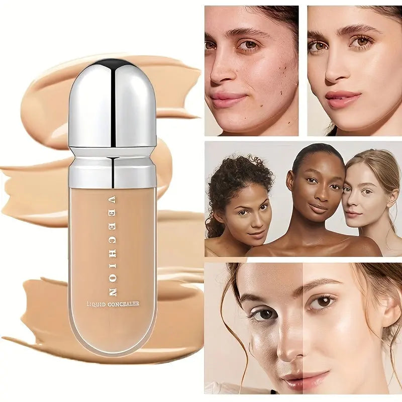 12 Colors Full Coverage Concealer, Long-lasting Concealer and Makeup Liquid Foundation, Facial Blemish Modifying Contour Waterproof and Hard to Fade Cosmetic Cream Dropshipman