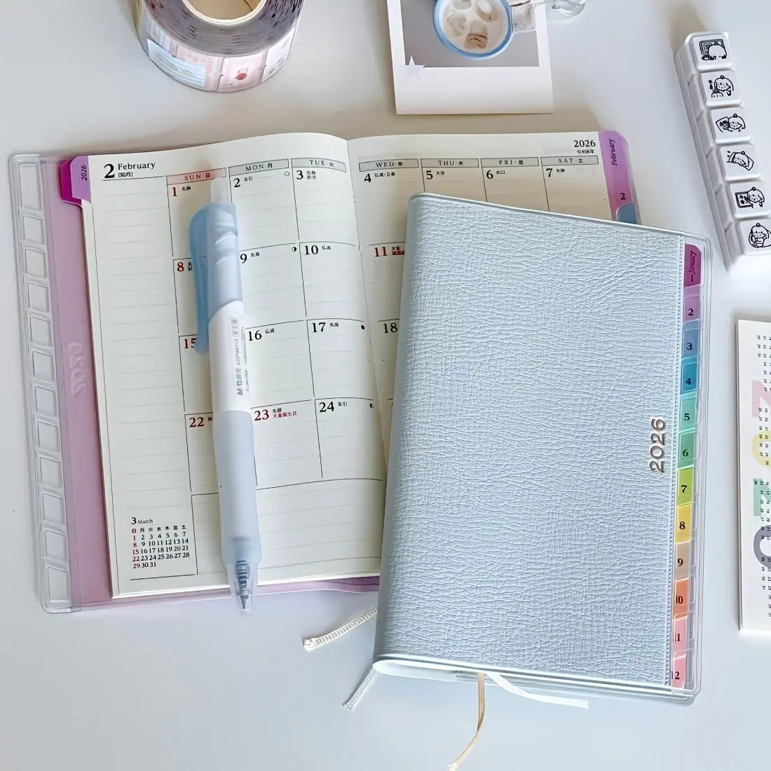 Leather book, 2026 Weekly Monthly Daily Planner, My Store