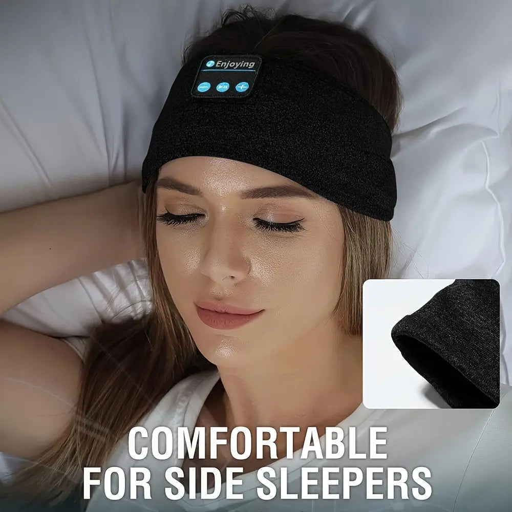 Wireless Sleep Headphones with Wireless, Designed As a Sports Headband Featuring Ultra-Thin HD Stereo Speakers, Ideal for Sleeping, Exercising, Jogging, Yoga, Dealing with Insomnia, Air Travel, And Meditation Dropshipman