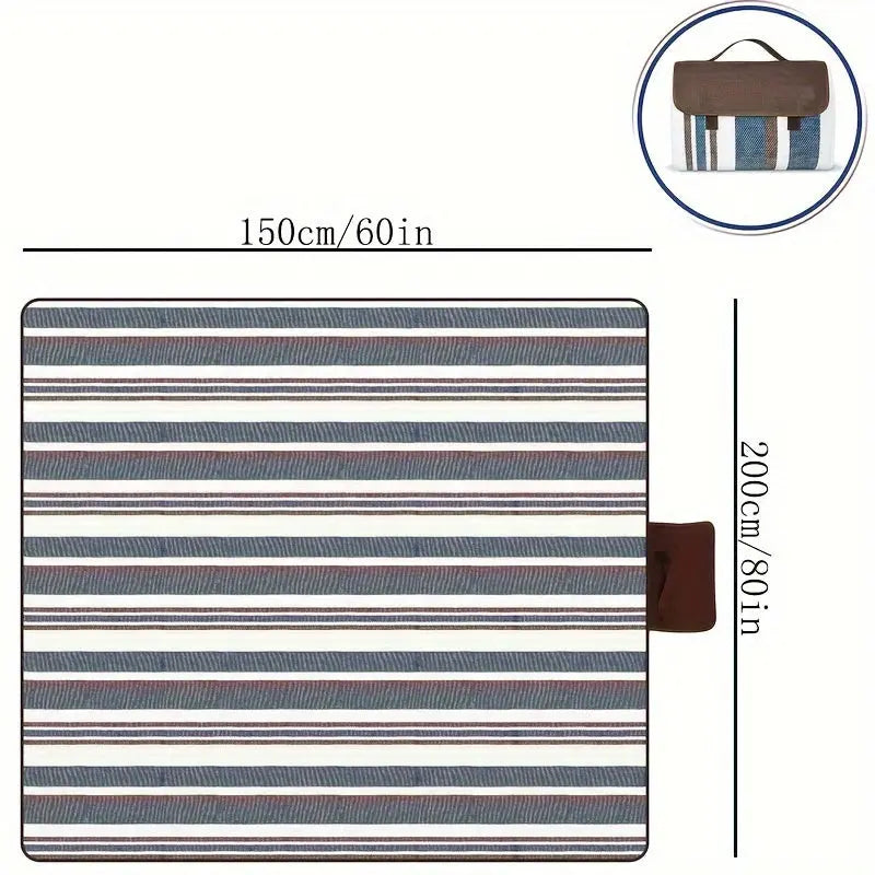A Picnic Mat for Camping, Suitable for Outdoor Use, Along with a Handbag, Perfect for Spring And Summer Outings, Especially at The Beach