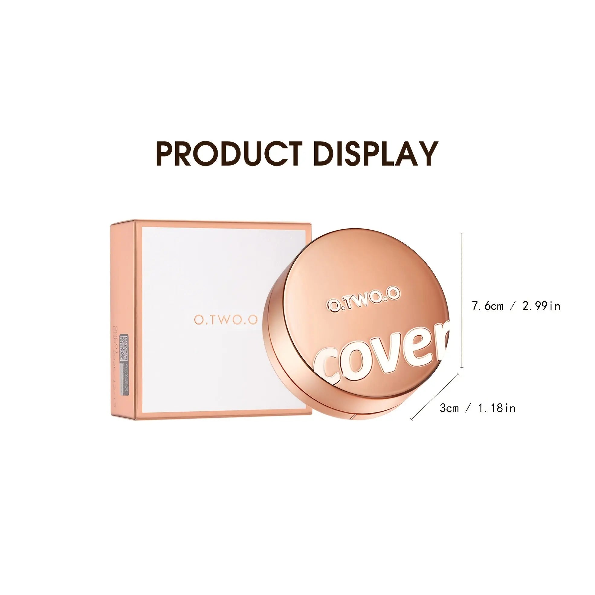 [Ideal Gift] O.TWO.O 2-in-1 Soft Focus Powder & Air Cushion Cream, Long-Lasting Waterproof, Natural Oil Control, Full Coverage, Matte Finish, Suitable for All Skin Tones and Skin Types, Daily Makeup Essential by OTWOO Dropshipman
