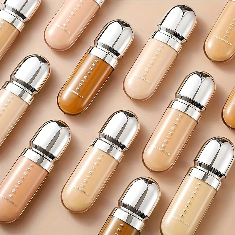 12 Colors Full Coverage Concealer, Long-lasting Concealer and Makeup Liquid Foundation, Facial Blemish Modifying Contour Waterproof and Hard to Fade Cosmetic Cream Dropshipman