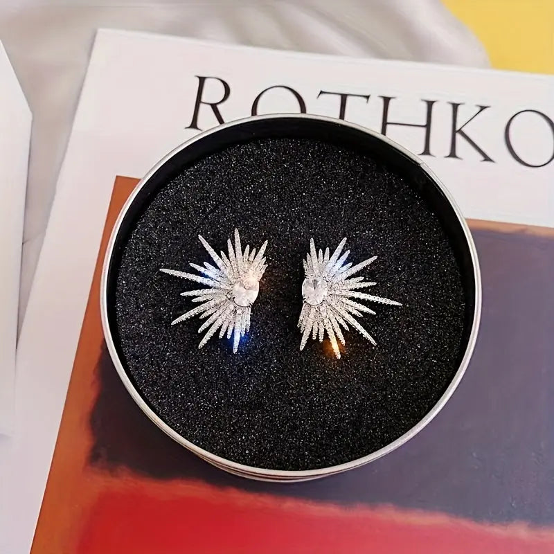 ' Sparkling Rhinestone Wing Earrings - Elegant & Sexy Winged Suitable for Daily Wear, Mother' Day Gifts, Year-Round Glamour - Year-Round Versatile Wing-Shaped Dropshipman