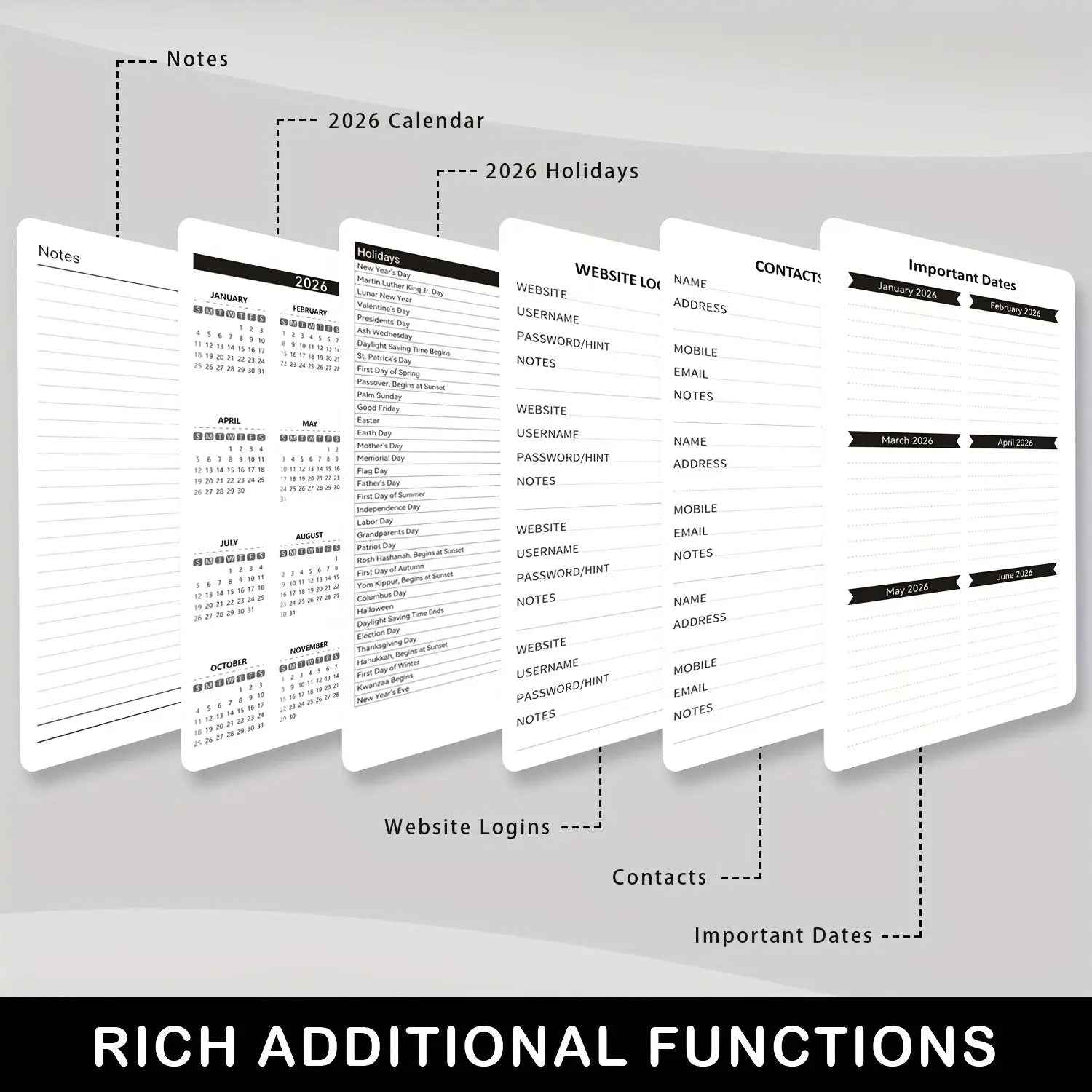 Compact Wallet Planner Weekly Monthly. My Store