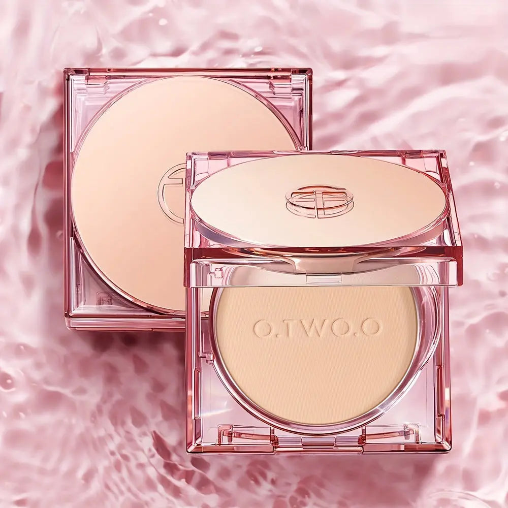 [Christmas Gifts] O.TWO.O 3D Soft Focus Face Powder Waterproof Long Lasting Oil Control 24H Natural Skin Tones Anti-Transfer, Non-Absorbent for All Skin Types & Tones, Includes Puff Makeup Powder Foundation Daily Essential Otwoo Makeup for Women Dropshipman