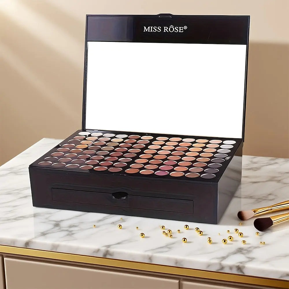 180-Color Piano Eyeshadow Palette Set, Blush Powder Contour Makeup Palette, Matte And Shimmer Foundation Powder, Black Eyeliner Liquid Pen Cosmetics Set, Suitable for Date Parties, Perfect for Mother'S Day Gifts