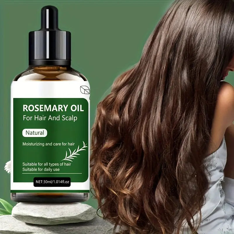 100% rosemary hair oil care, gentle and makes hair look more beautiful and smooth Dropshipman