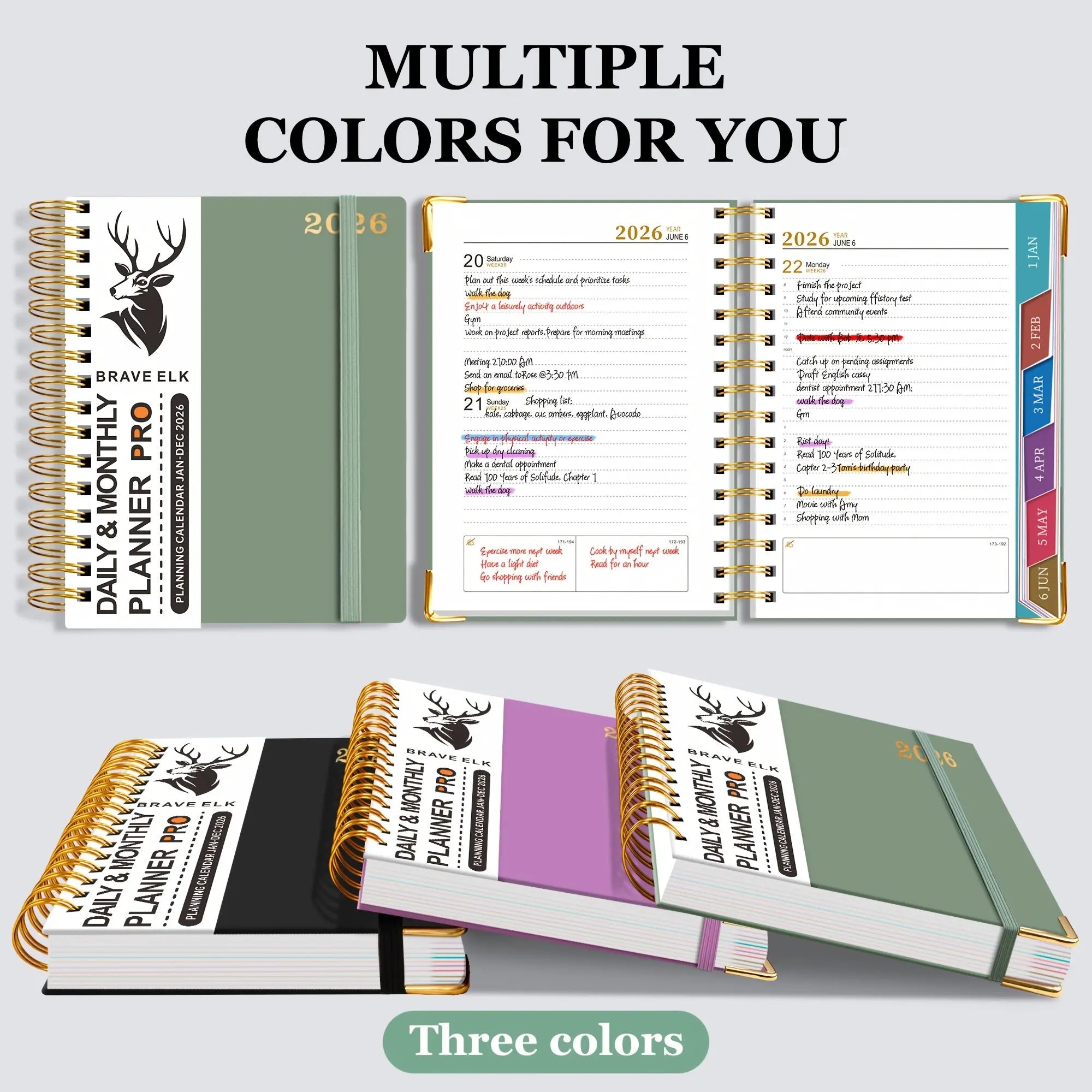 2026 Spiral Schedule Planner 400 Pages. My Store