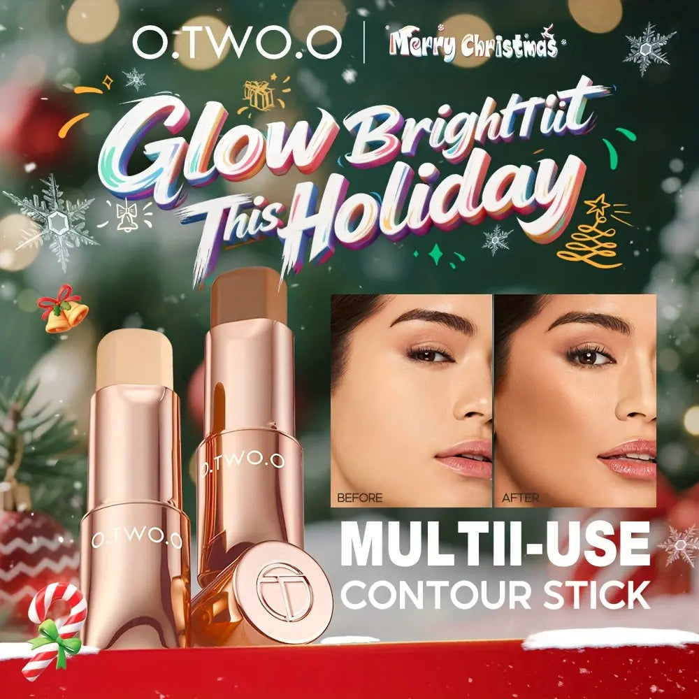 11g/0.39oz O.TWO.O Long-Lasting Bronzer Stick | Creamy Texture, HD Shaping Contour, Natural-Looking Definition, Moisturizing, Easy to Blend, Buildable Coverage for Flawless Glow, Daily Essential for Women Dropshipman