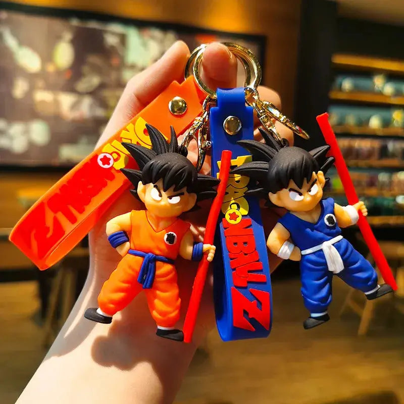 New Anime Dragon Ball Key Chain Z Super Saiyan Son Goku Bulma Broly Piccolo Majin Buu Series Bag Pendant Keyring Kids Toys Gifts Dropshipman