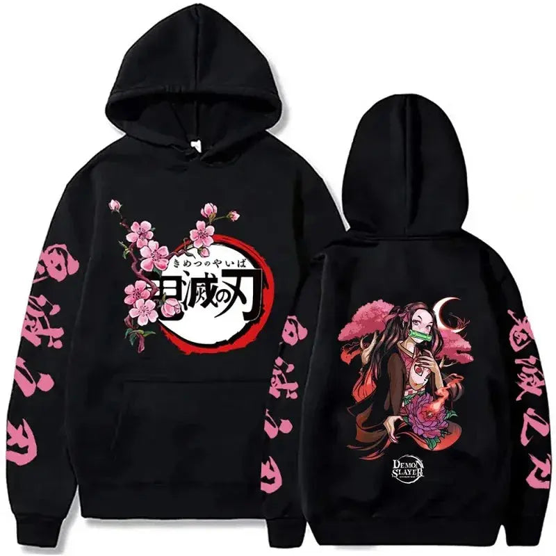 2025 Harajuku fashion trend anime print hoodie high quality casual printed men's and women's long sleeve pullover hood Dropshipman