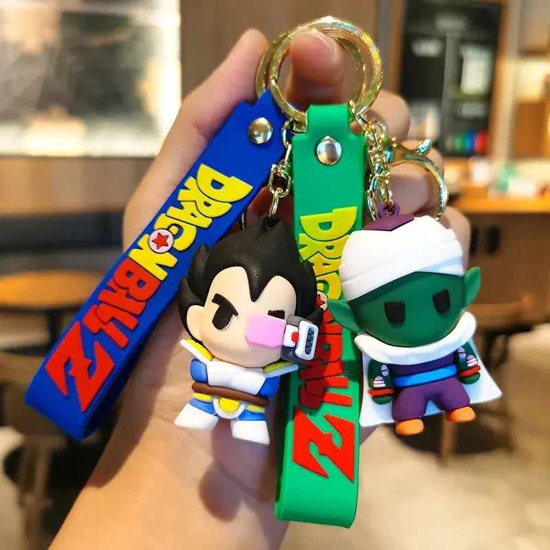 New Anime Dragon Ball Key Chain Z Super Saiyan Son Goku Bulma Broly Piccolo Majin Buu Series Bag Pendant Keyring Kids Toys Gifts Dropshipman