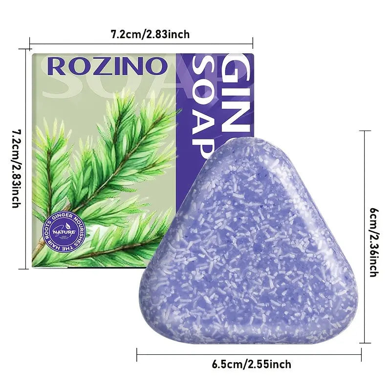 [Refreshing & oil control] 60g ginger shampoo soap, Cleaning, removes loose dandruff, control oil, nourish,, repairs split and damaged hair, making hair look darker and shinier, Hair Loss Special Shampoo Soap Dropshipman