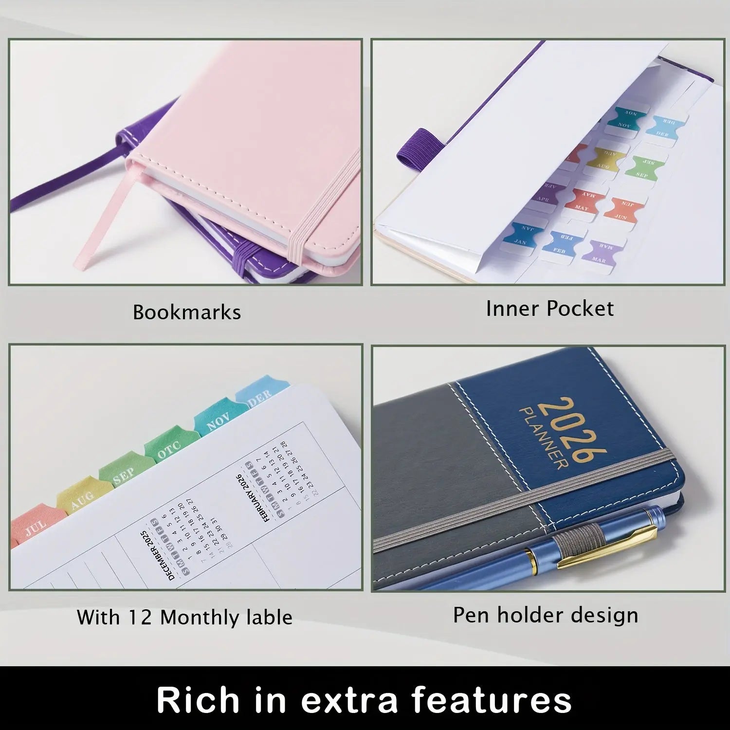 Compact Wallet Planner Weekly Monthly. My Store