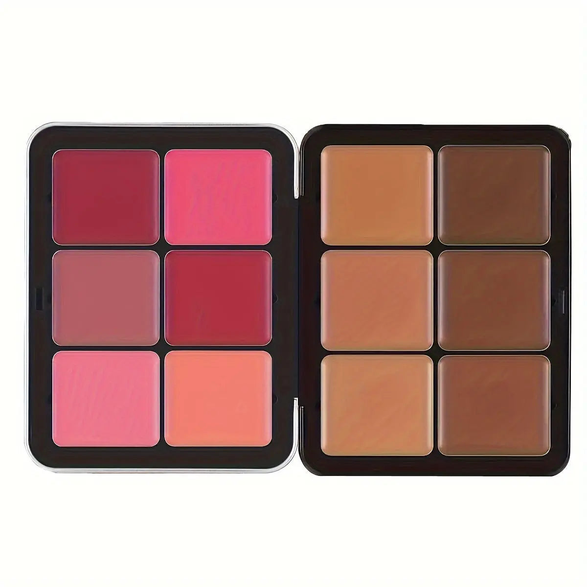 12-Color Dark Concealer And Blush Cream in a Metal Case for Facial Makeup Palette Dropshipman