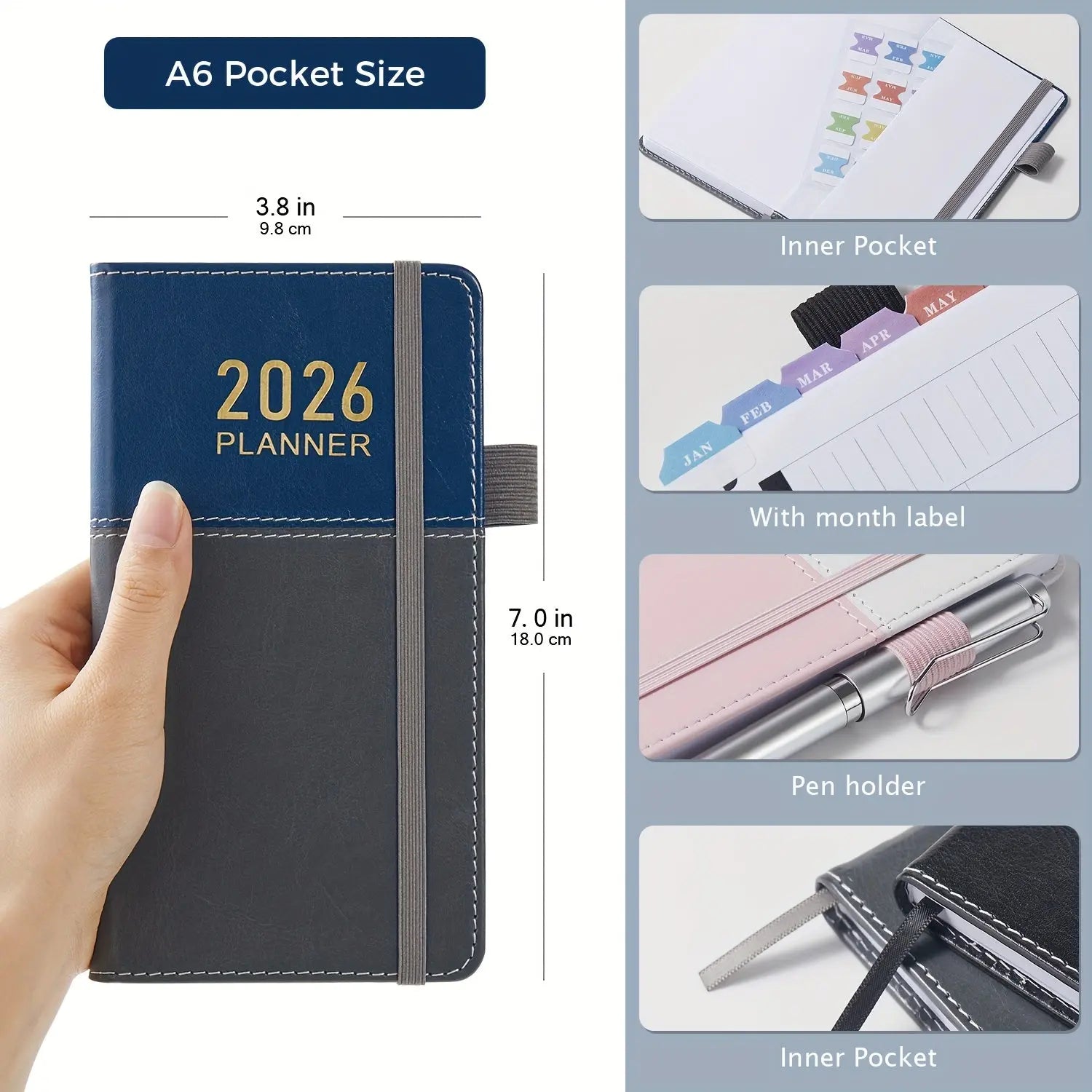 2026 A6 Pocket Planner Weekly Monthly. My Store