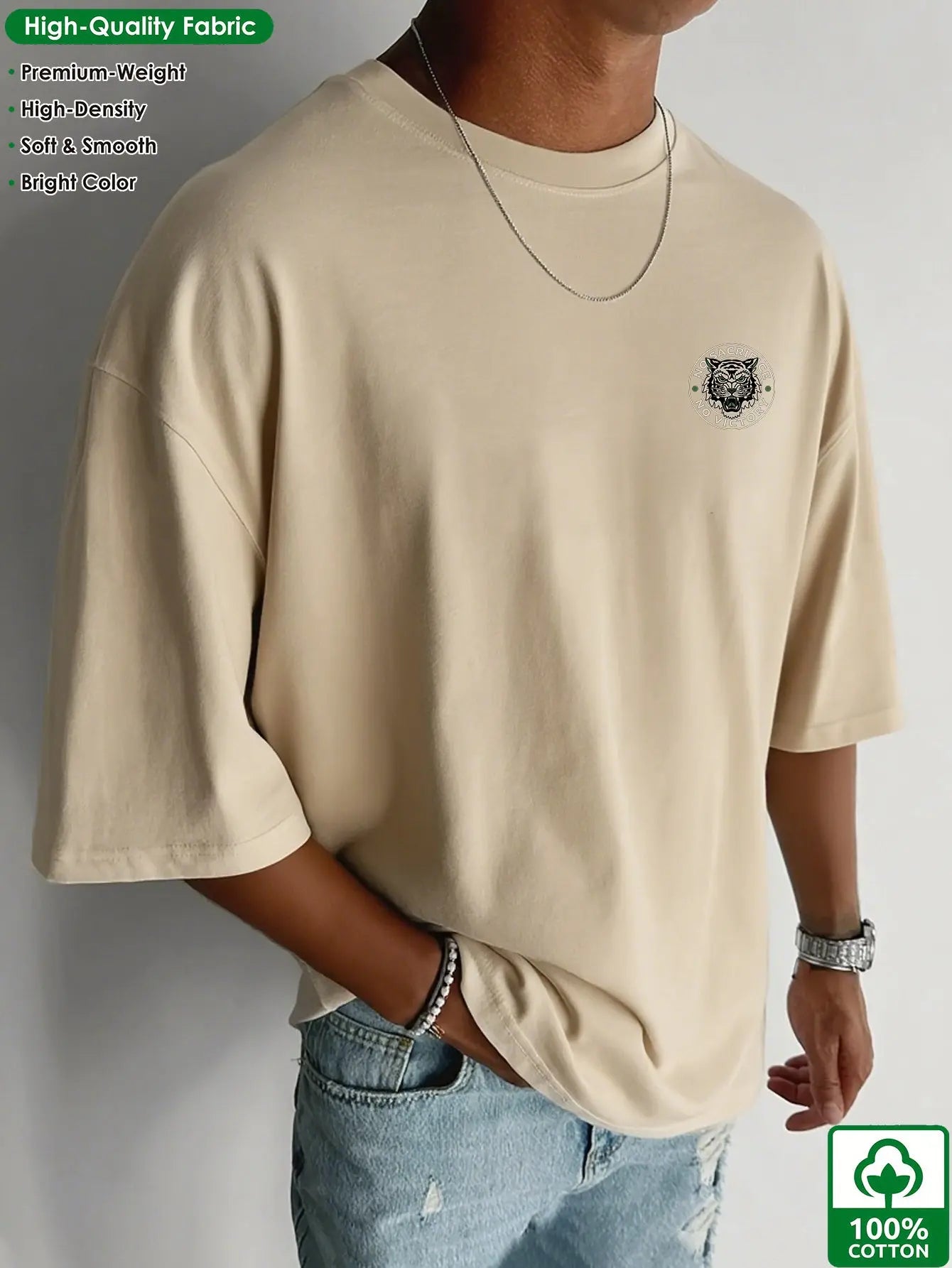 100% Print Men'S Pure Vintage T-Shirt, Easy, Stylish, Comfortable, Casual Print Tee HC53-S Dropshipman