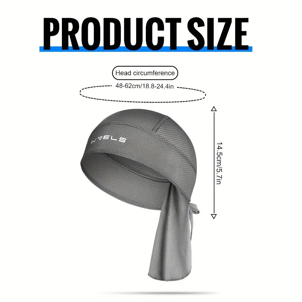 1pc WERLS Cycling Beanie - Quick-Dry Breathable Mesh with High Elasticity, Lightweight for Outdoor (Cycling, Hiking, Marathon), Non-Stuffy & Machine Washable - Suitable for Cycling, Hiking, Marathon, Fishing - WRELS Brand Dropshipman