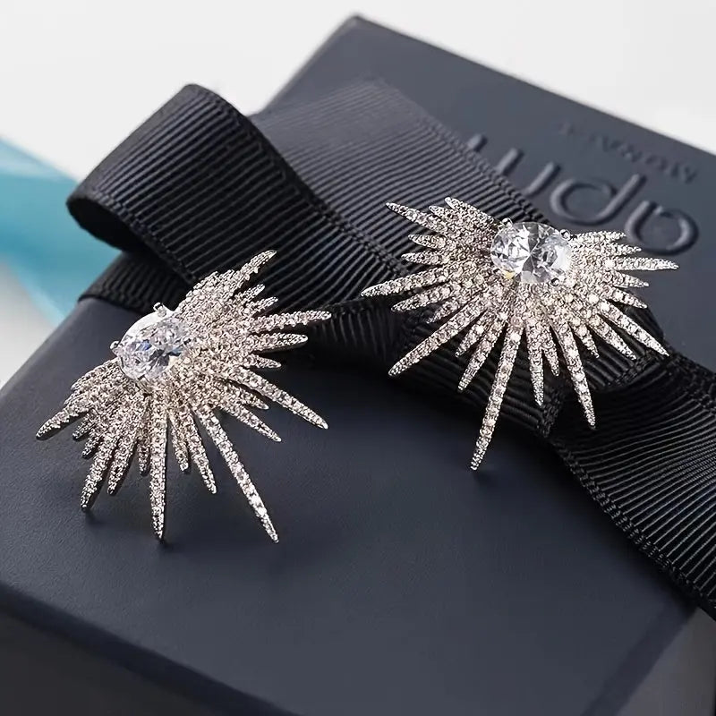 ' Sparkling Rhinestone Wing Earrings - Elegant & Sexy Winged Suitable for Daily Wear, Mother' Day Gifts, Year-Round Glamour - Year-Round Versatile Wing-Shaped Dropshipman