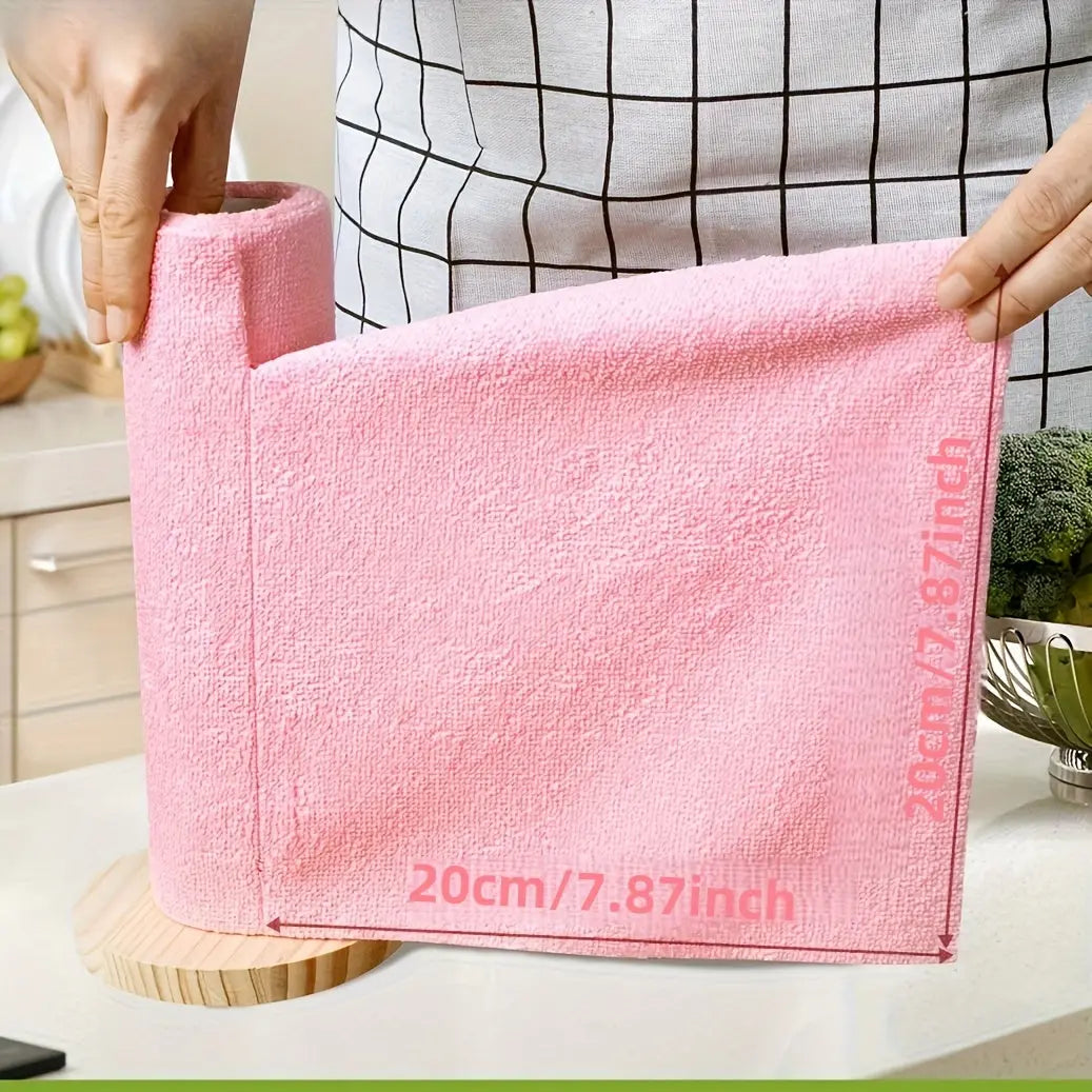 1 Roll (4m Length) Reusable Cleaning Cloths Suitable, Wet Wipes, Dish Towels - Washable & Reusable Wet Wipes with Perforated Tear-Off Sheets,, Multipurpose Cloth for Dishes, Spills, Household Cleaning Dropshipman