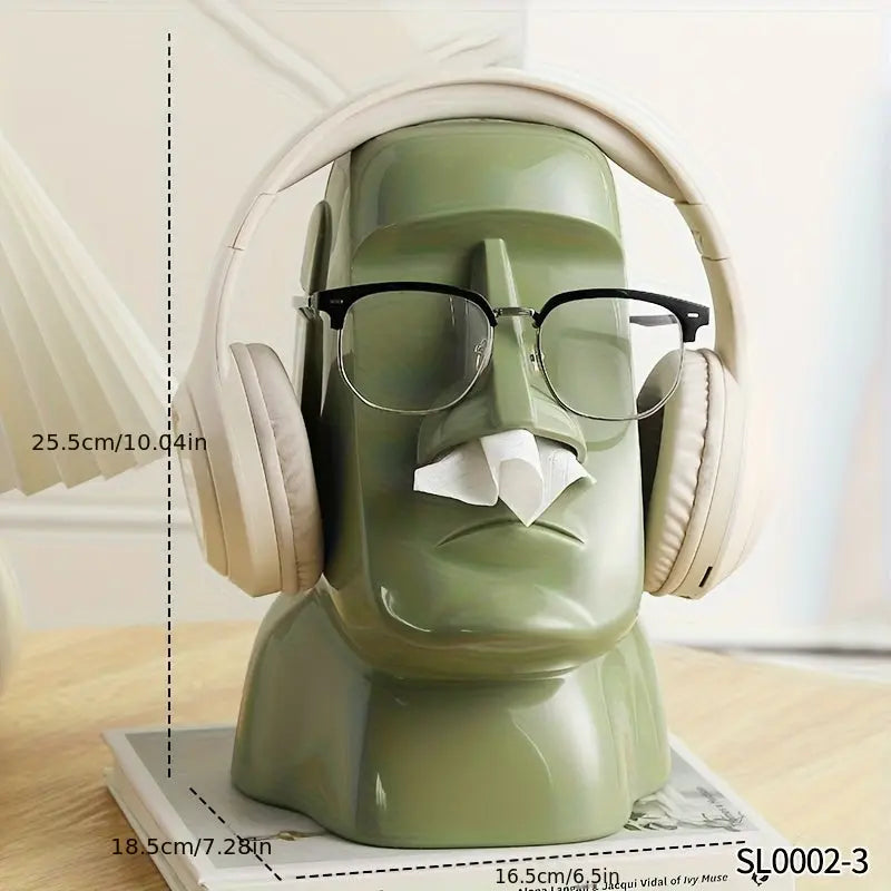 1pc Moai Statue Tissue Holder Organizer My Store